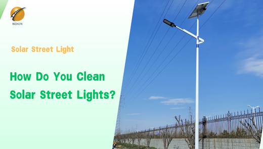 Solar-street-light-cleaning