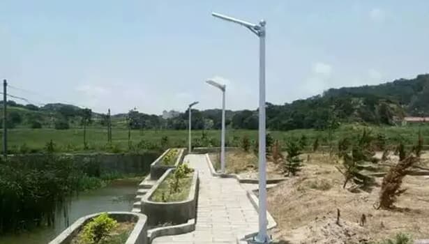 solar powered LED street lights