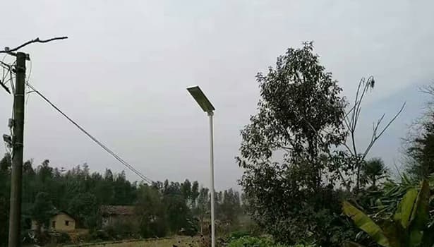 solar powered LED street lights