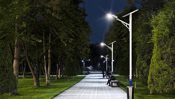 solar powered LED street lights