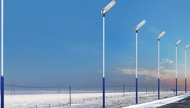 solar powered LED street lights