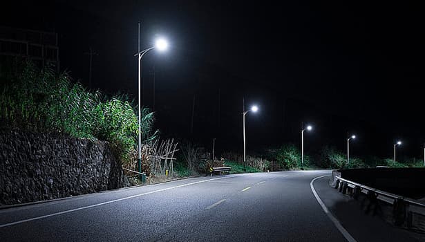 solar powered LED street lights