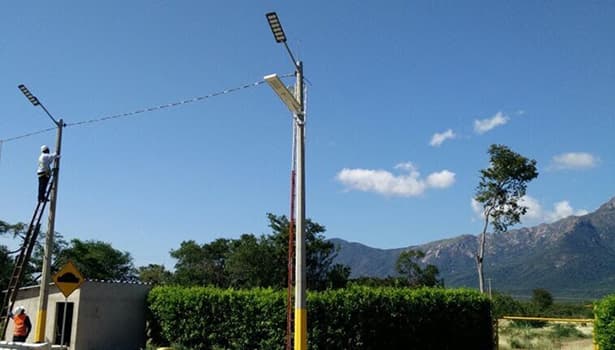 Solar Street Light Installation